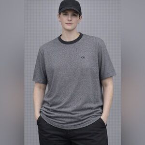 Calvin Klein Charcoal and Black Knit Top